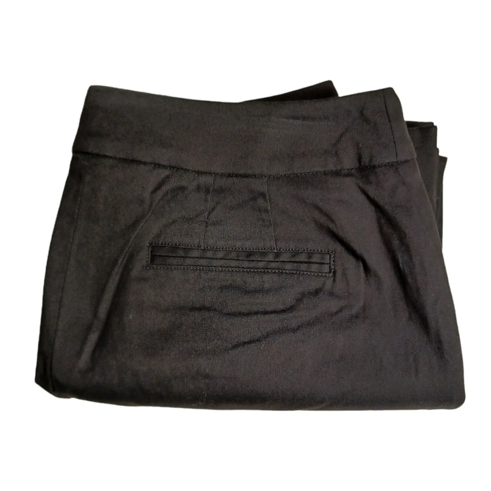 APOSTROPHE PETITE Black Zipper Hook Clasp Folded Cuff Trouser Pants 4P